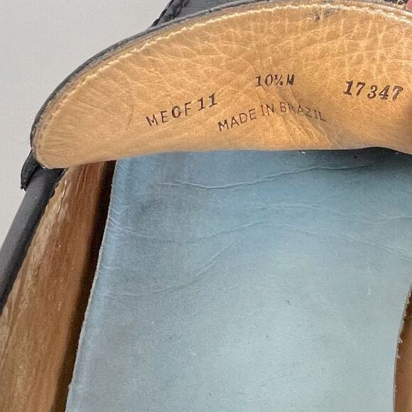 PETER MILLAR MENS BLACK DRIVING SHOES SIZE 10.5 M - Picture 8 of 9